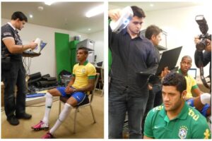 3D Scanning the Brazilian National Football team  for an upcoming multimedia project