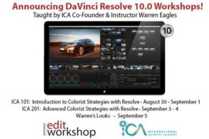 Manhattan Edit Workshop Adds DaVinci Resolve 10 Workshops