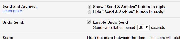 undo send gmail