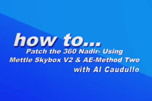 How To Remove 360 Rig With Mettle Skybox Composer 2D Edit Method Two