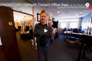 Your Daily Explore 360 VR Fix: CONAN360° LIVE Highlight: Conan’s Office Tour