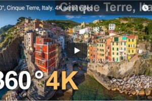 Your Daily Explore 360 VR Fix: 360°, Cinque Terre, Italy. 4K Aerial Video