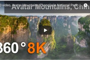 Your Daily Explore 360 VR Fix: 360 video, Avatar Mountains, Zhangjiajie National Park, China. 8K aerial video