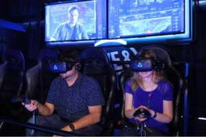 Today’s 360 VR Buzz: Dave & Buster’s Jurassic World VR ride goes for safe thrills