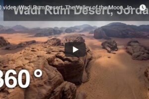 Your Daily Explore 360 VR Fix: 360 video, Wadi Rum Desert, The Valley of the Moon, Jordan. 8K aerial video
