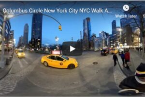 Your Daily VR180/ 360 VR Fix: Columbus Circle New York City NYC Walk Around 4K 360 ° video – 2019, January 23 Unedited Real Sounds