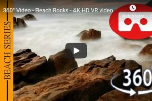 Your Daily VR180/ 360 VR Fix: 360° Video – Beach Rocks – 4K HD VR video
