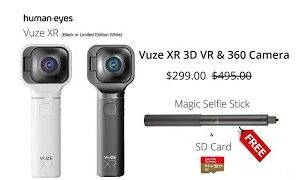 Your Daily VR180/ 360 VR Fix: Black Friday VuzeXR Sale FREE SELFIE STICK & 64GB SD CARD!!!!