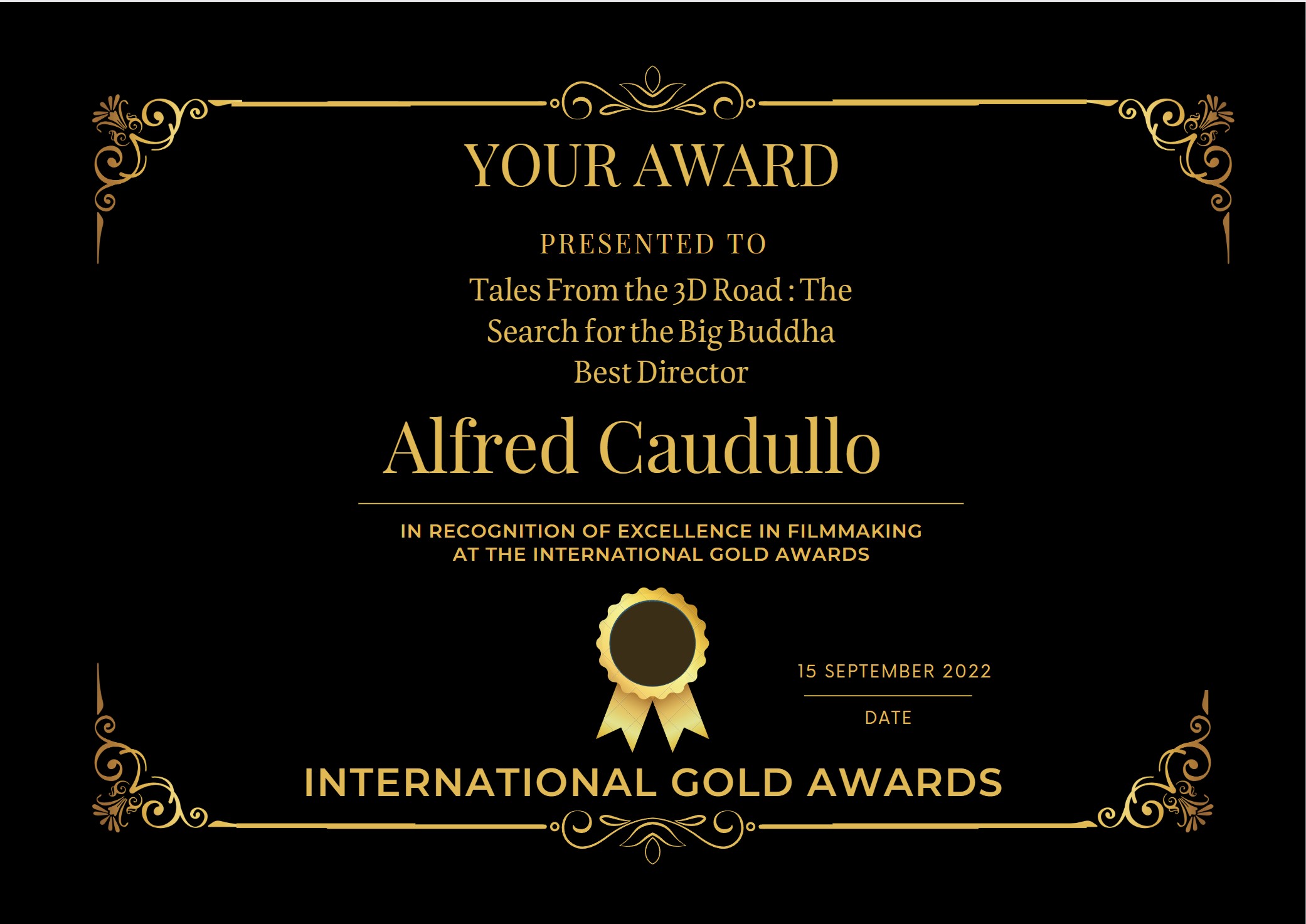 International Gold Award Best Director